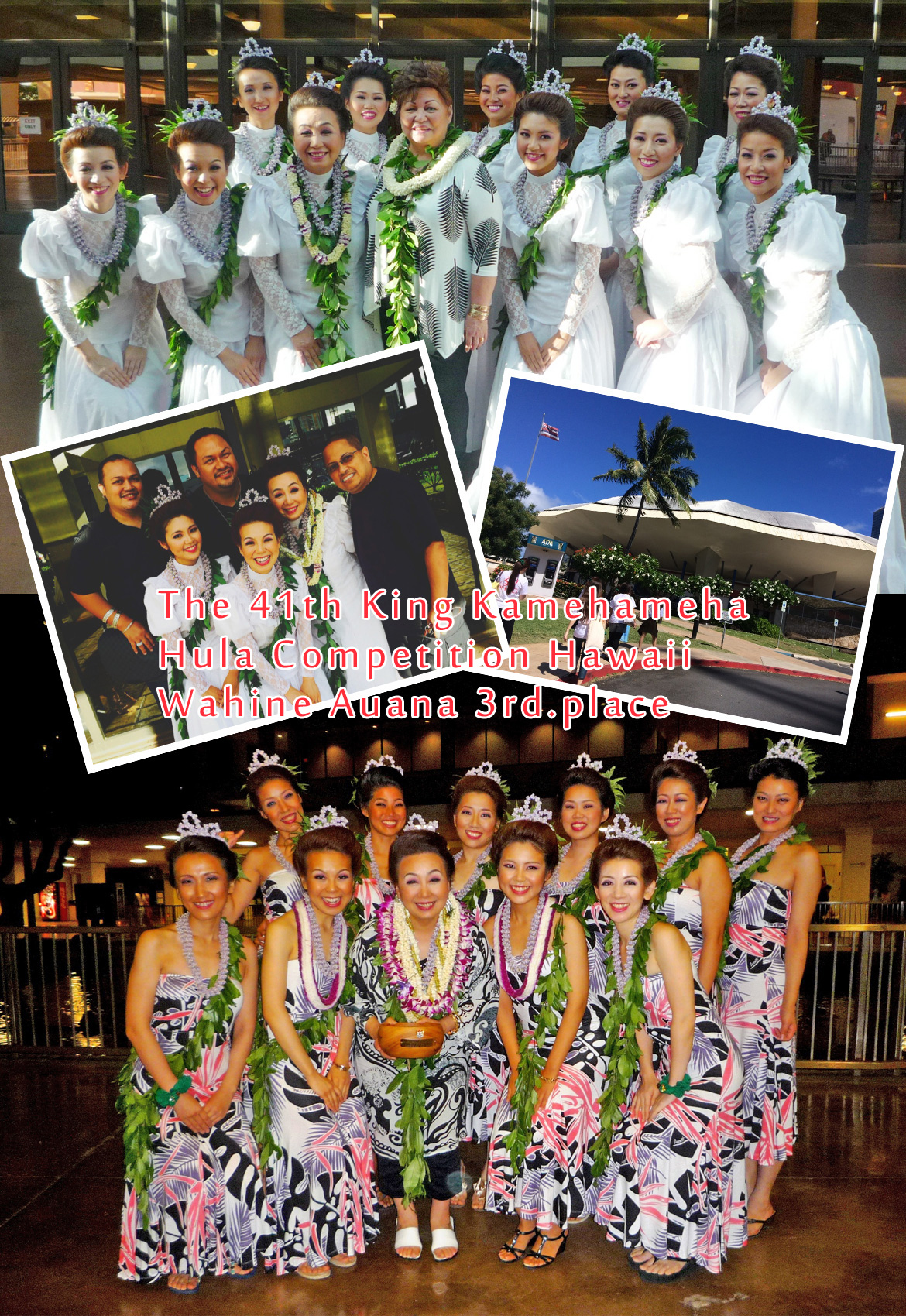 The 41th King Kamehameha Hula Competition Hawaii Wahine Auana 3rd.place